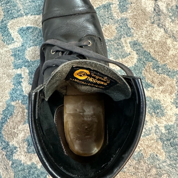 Chippewa Black Leather Men's Boots - Picture 11 of 11